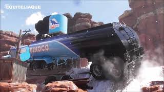 Pixar Cars Road Trip Route 66 / Studio Tram Tour Catastrophe Canyon july 2024 Disneyland Paris Park