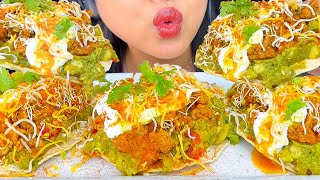 ASMR LOADED CRUNCHY TOSTADAS (EATING SOUNDS) MUKBANG