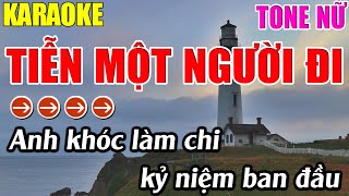 Tiễn Một Người Đi Karaoke Tone Nữ Karaoke Lâm Nhạc Sống -  Beat Chuẩn