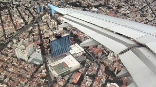 Impresionante vista de Ciudad de México - CDMX - Aterrizando