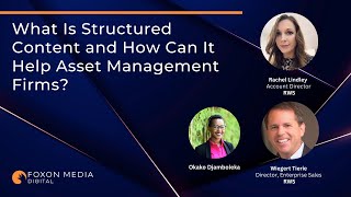 What is structured content and how can it help asset management firms?