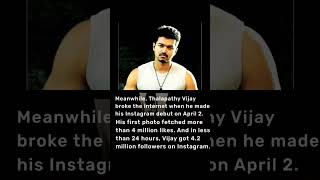 WOAH! Thalapathy Vijay breaks Instagram! #viral #shorts