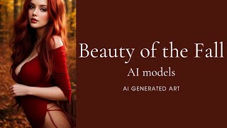 AI Lookbook: Autumn photosession with AI models. Beautiful AI girls. AI generated art