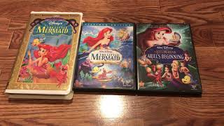 My Little Mermaid VHS and DVD Collection