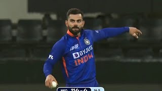 Virat Kohli Bowling between India vs Hong Kong Match 😍🔥 | Virat Kohli bowling against Hong Kong