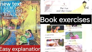 L-5 The fox and the crane || book exercises|| Class -1 #english#gemsenglishreader