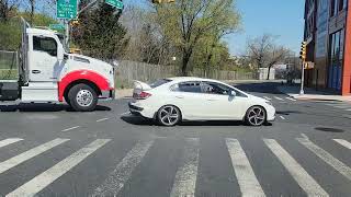 driving on a very nice sunny day in nyc