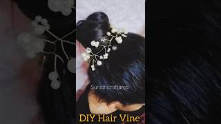 |DIY Hair Vine || Beautiful Hair Accessories || #handmade #diy #hairaccessories #shorts #viralshorts