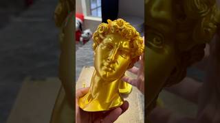 Support removal ASMR on a Greek god style planter! #art