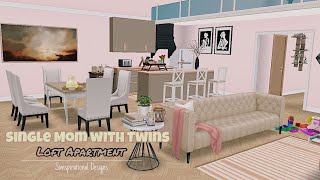 SINGLE MOM WITH TWINS LOFT APARTMENT | The Sims Freeplay | House Tour | Simspirational Designs