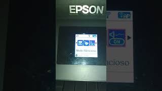 Epson L4160 - Ativar a função modo silencioso #shorts