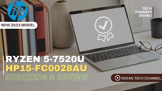 NEW LAUNCHED HP RYZEN 5-7TH GEN LAPTOP⚡HP 15-FC0028AU⚡WITH DDR-5 RAM #viral #youtube #new #unboxing