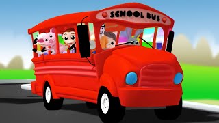 Wheels On The Bus, Vehicle Song and Nursery Rhymes for Kids