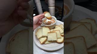 Thai tea coconut custard dip with steamed bread #food #dessert #steamedbread #thaitea