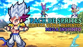 PACK DE SPRITES DE GOGETA ULTRA INSTINTO+MEGA INSTINTO, CREADO POR MI (SPRITES HD)