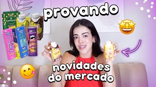 PROVANDO NOVIDADES DO MERCADO | Miojo de pimenta, bebida de Paçoca, novas Finis e muito mais