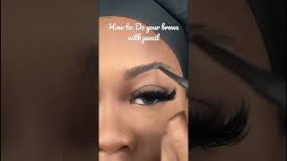 How to fill your brows with pencil from Melt cosmetics