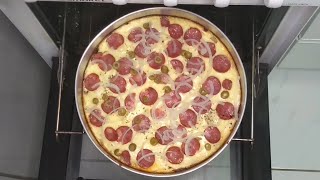 A PIZZA MAIS FÁCIL QUE JÁ FIZ  - PIZZA CASEIRA