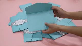 Tiffany Blue Pocket Wedding Invitations- Pro Wedding Invites