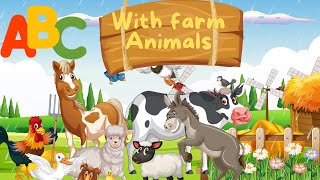 ABC Farm Animals Song for Kids | Learn the Alphabet with Fun Farm Animals | Cocomelon Inspired rhyme