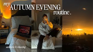 autumn evening routine 🕯🍂 cosy, relaxing and aesthetic