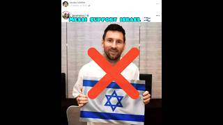 Messi and Neymar support 🇮🇱 but Ronaldo support 🇵🇸 #shorts #cr7 #youtubeshorts #viral