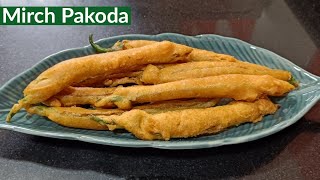 Monsoon Special | Crispy Mirch Pakoda | Street Food Mirchi Pakoda | Mirch Bhajiya