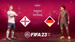 FIFA 23 | COPA MUNDIAL QATAR 2022 | INGLATERRA VS ALEMANIA | 4K 60FPS | PS5