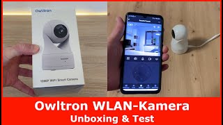 Owltron WLAN IP Überwachungskamera  || Unboxing & Test (Full HD & schwenkbar)