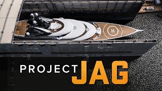 Watch the launch of the 400' (122m) Lurssen Project JAG!