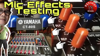 Mic Effects Testing||Yamaha CT-80S#AnalogMixer#MicEffectsTesting#YamahaCt-80S