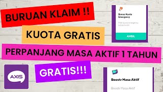 KUOTA GRATIS AXIS 2024 || PERPANJANG MASA AKTIF 365 HARI GRATIS AXISNET #kuotagratisaxis