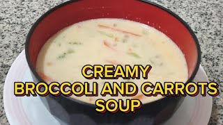 CREAMY BROCCOLI AND CARROTS SOUP🥕🍲 // CharrieTv