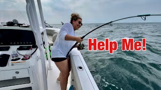 SHE HOOKED THIS GIANT FISH UNTIL THIS HAPPENED!