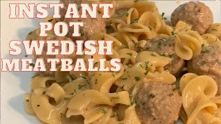 INSTANT POT SWEDISH MEATBALLS IN JUST 3 MINUTES