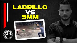 ¿Resiste un ladrillo municiones de 9mm?