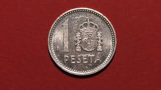 Coin Espana. 1 peseta. 1989