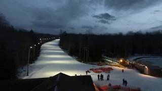 Blackwater Falls State Park Sled Hill Drone Fly-Over