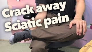 How to Back crack sciatica pain away and relieve the sciatic nerve asmr home remedies