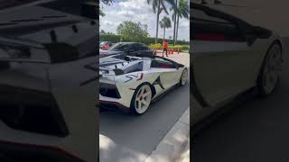 $1MILLION LAMBORGHINI SVJ ROADSTER PASSES BY!!! #adpersonam #gintani #pov #exhaust #aventador