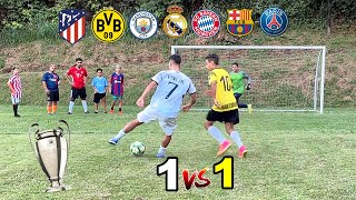 UEFA CHAMPIONS LEAGUE DESAFIO 1x1 COM MUITOS DRIBLES ‹ Rikinho ›