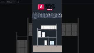 TEMPLATE AUTOCAD - corte com blocos dinâmicos #autocadshorts #autocadshorts #autocad