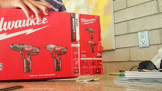 Brand New Power Tools Milwaukee M12 2-Tool Combo Kit Unboxing From Home Depot