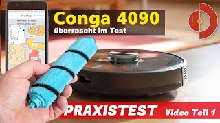 Conga 4090  Test - Saug- u. Wischroboter mit beeindruckenden Features  [Saugroboter Test]