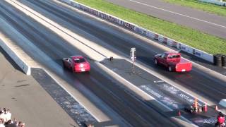 dodge dakota R/T VS infiniti G35  1/4 mile