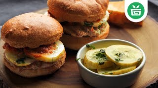 LOCAVORE || Chicken Burgers with Homemade Lemon Cucumber Pickles