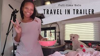 Solo Female Travel in Trailer || This is Different - Full Hook Up and Great Music [ Silent Film ]