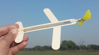 how to make a plane with paper ✓ Rubber Band Powered Airplane ✈️