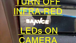 Turn Off Security Camera Infra Red Lights