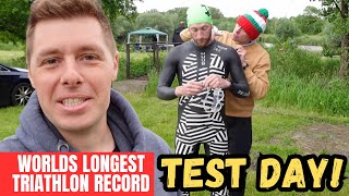 BIG Test For His World Record Attempt! (Longest Triathlon)